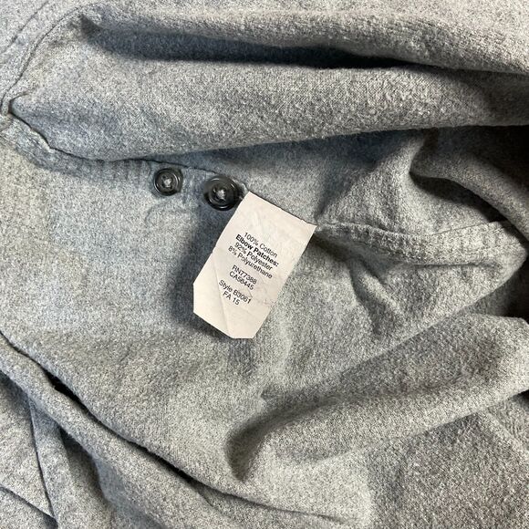 J. Crew Mens Button Down Shirt Long Sleeve Elbow Patch Casual Gray - Picture 3 of 6